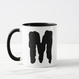 Tasse Monstre Pour Lui Initiales Monogramme Lettre