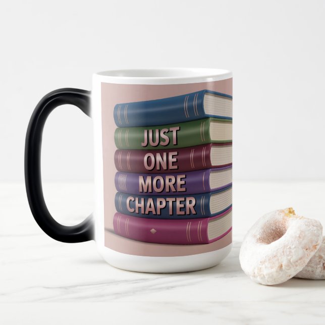Tasse Morphing Amoureux de Livres (Avec donut)