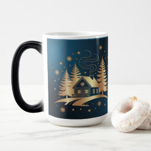 Tasse Morphing Cabine Dorée Bleue