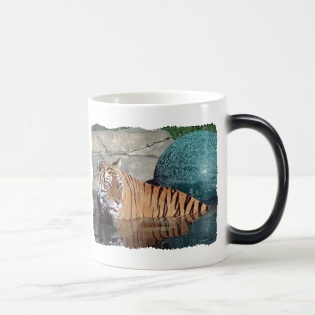 Tasse Morphing Couleur-Changeante noire de tigre (Droite)