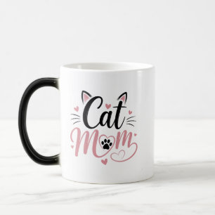 Tasse Morphing Couleur Maman Chat Mignon