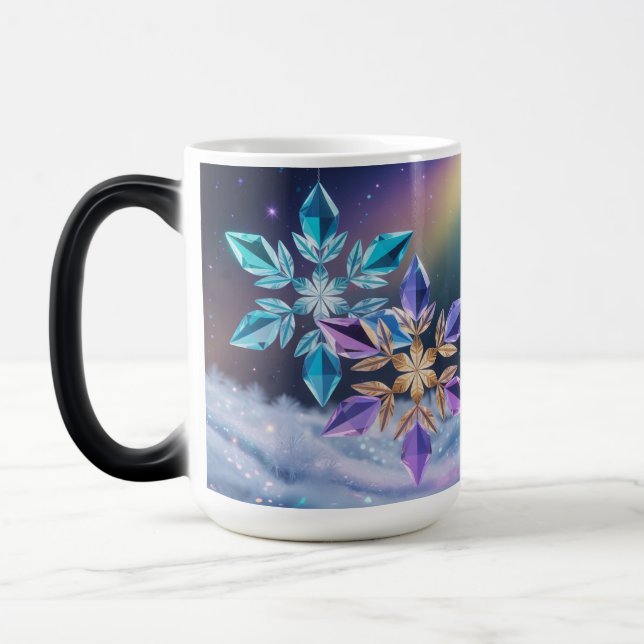 Tasse Morphing Cristaux Violet Turquoise (Gauche)
