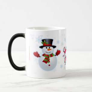 Tasse Morphing de bonhomme de neige de Joyeuses