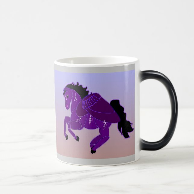 Tasse Morphing de cheval de Pegasus de foudre (Droite)