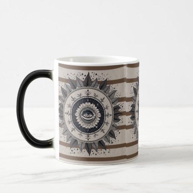 Tasse Morphing de Couleur Mandala de l'Oeil Evil B (Gauche)