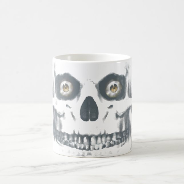Tasse Morphing de crâne de zombi (Centre)