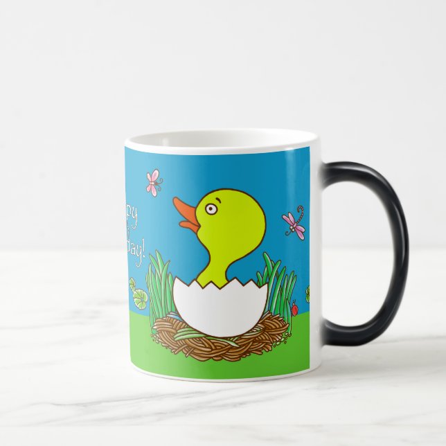 Tasse Morphing de joyeux anniversaire (Droite)