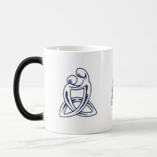 Tasse Morphing de noeud celtique de maternité (Gauche)