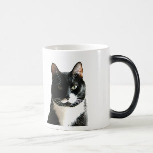 Tasse Morphing de regard fixe de chat de gosse