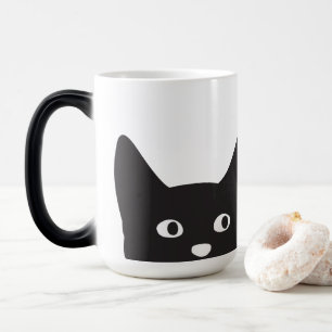 Tasse Morphing de silhouette de chat