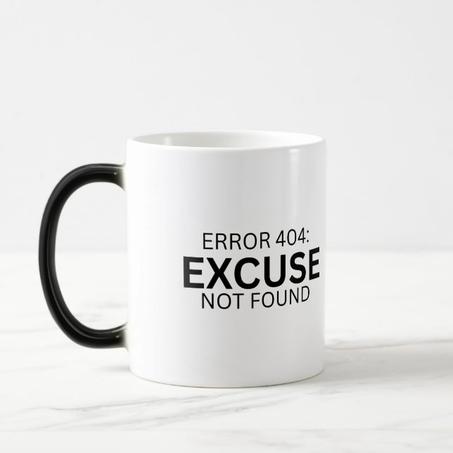 Tasse morphing Erreur 404 : excuse introuvable (Gauche)