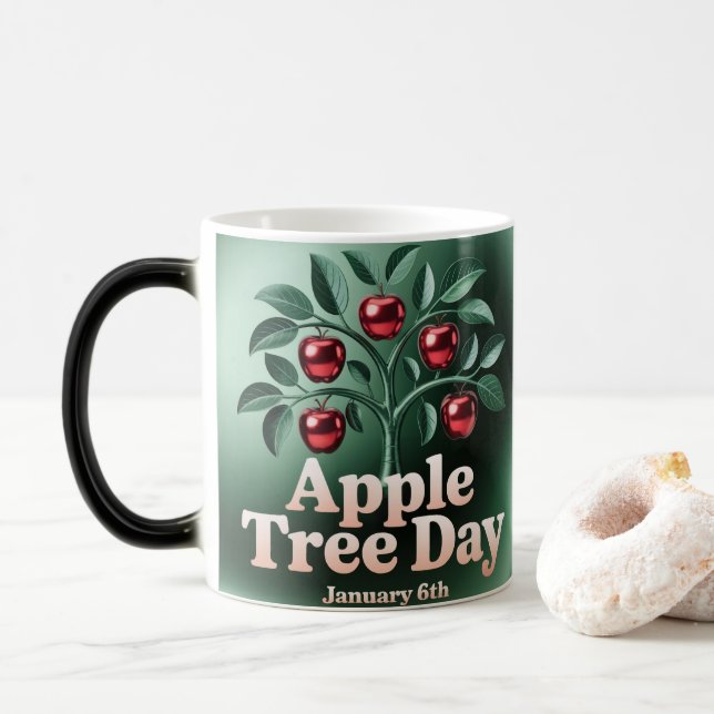 Tasse Morphing Jour de l'Arbre Fruitier (Avec donut)