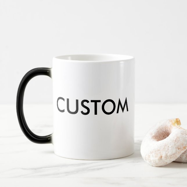Tasse Morphing magique faite sur commande du (Avec donut)
