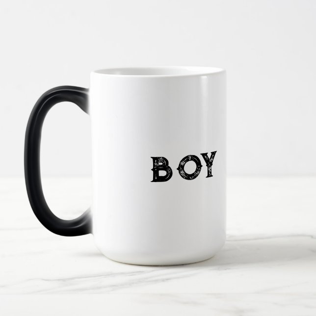 Tasse Morphing Personnalisée – Texte du nom "Garço (Gauche)