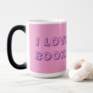 Tasse Morphing Rose pour Amoureux de Livres