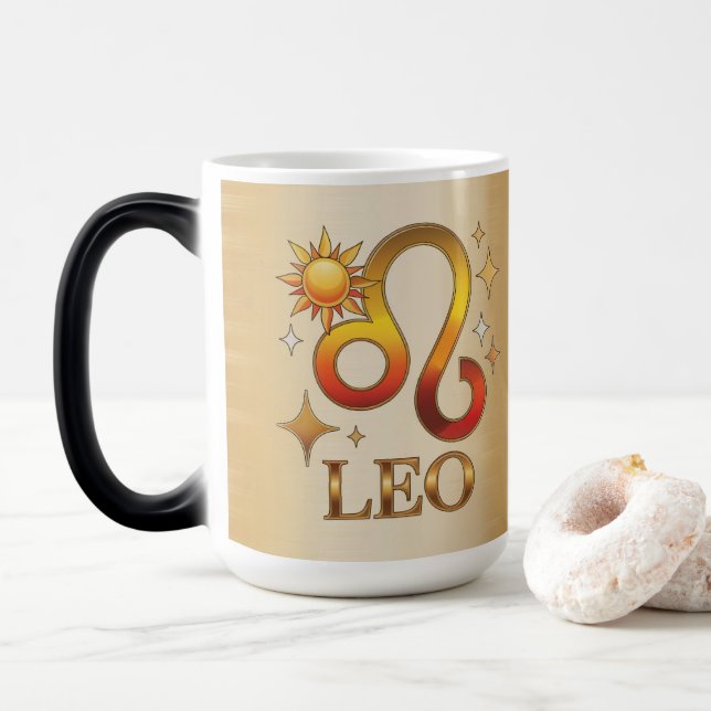 Tasse Morphing Signe Zodiaque Lion (Avec donut)