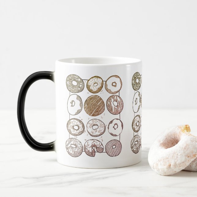 Tasse Morphing TRICOTEZ UNE DOZAINE DE DONUTS (Avec donut)