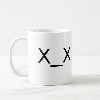 tasse morte d'émoticône de x_x