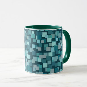 Tasse Mosaïque Rétro Bleue