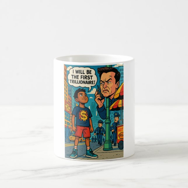 Tasse Motivation Pop Art Rétro Tycoon Futur (Centre)