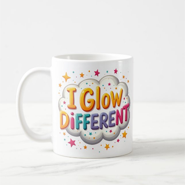 Tasse Motivationnelle 'Je Brille Différemment Coul (Gauche)