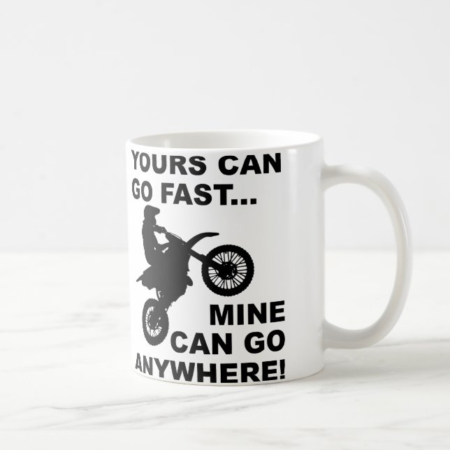 Tasse Motocross Moto Cross Rapide Contre N'importe (Droite)
