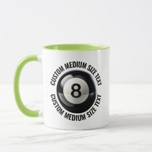 Tasse Moyenne LIME VERT Combo 11oz 8 Ball Personna