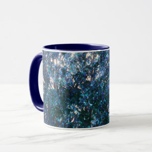 Tasse Mug Art Abstrait de la Nature aux Feuilles B