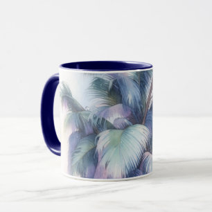 Tasse Mug Art Feuilles De Palmier Gros Plan