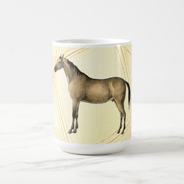 Tasse Mug Cheval Illustrée Vintage (Centre)