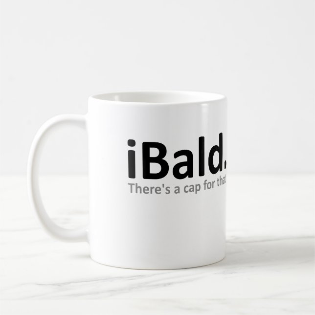 Tasse Mug Humour Chauve Drôle (Gauche)