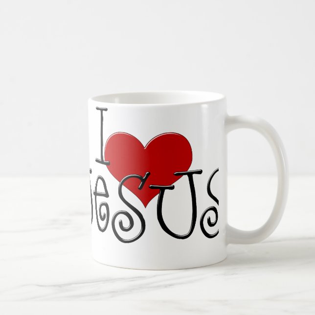 Tasse Mug Je T'aime Jésus (Droite)