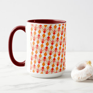 Tasse MUG Jimette Design rouge et orange