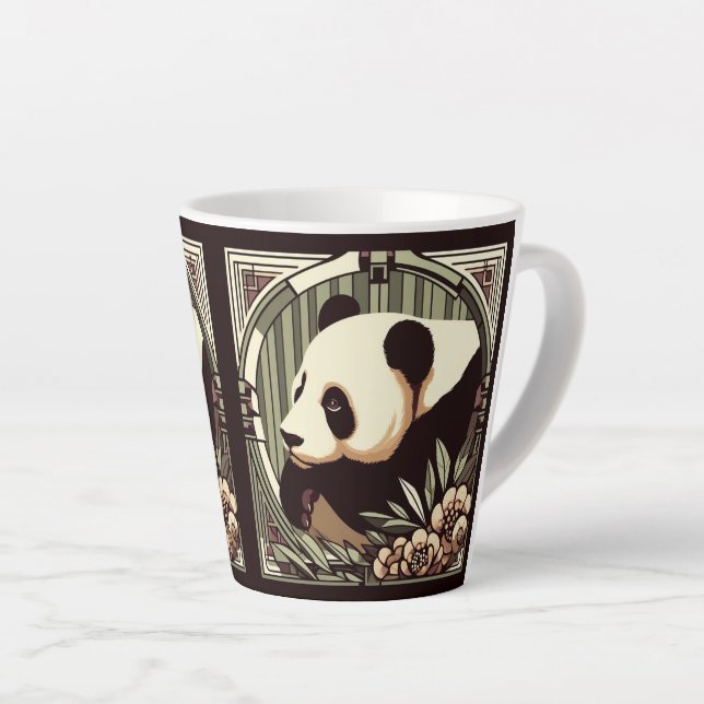 Tasse Mug Panda Art Déco 12oz (Angle droit)