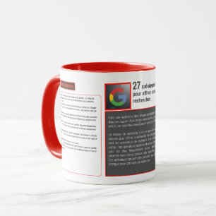 Tasse mug raccourcie clavier opérateurs Google