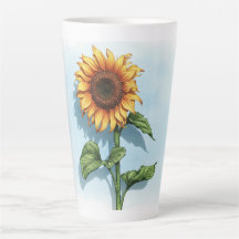 Tasse Mug tournesol aquarelle rustique