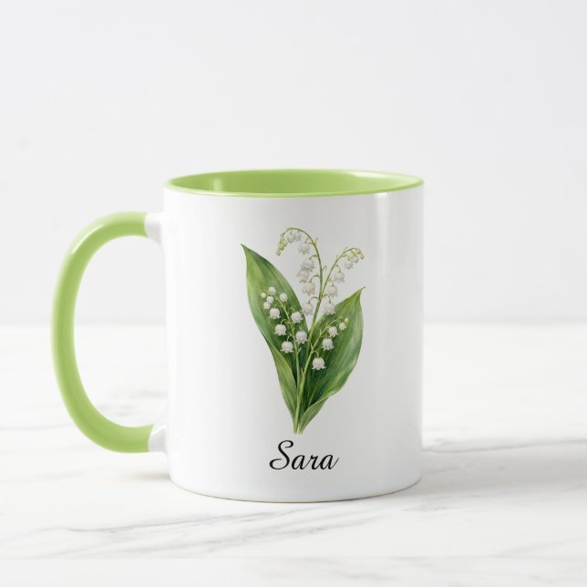 Tasse Muguet Fleur de Naissance de Mai (Gauche)
