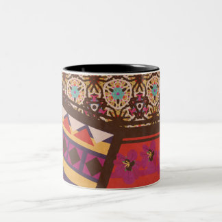 Tasse multi de texture de motif du Zimbabwe par