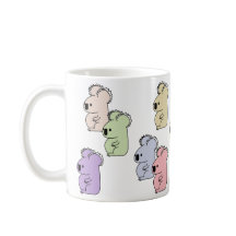 Tasse multicolore de koala