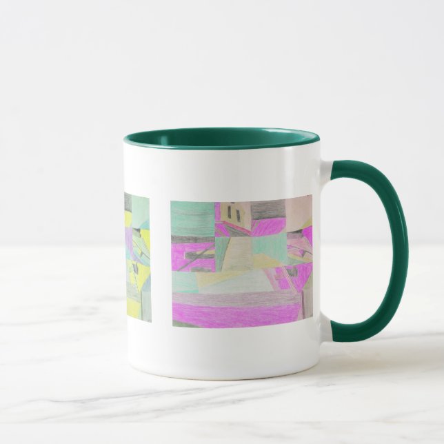 Tasse multicolore scène brouillée (Droite)