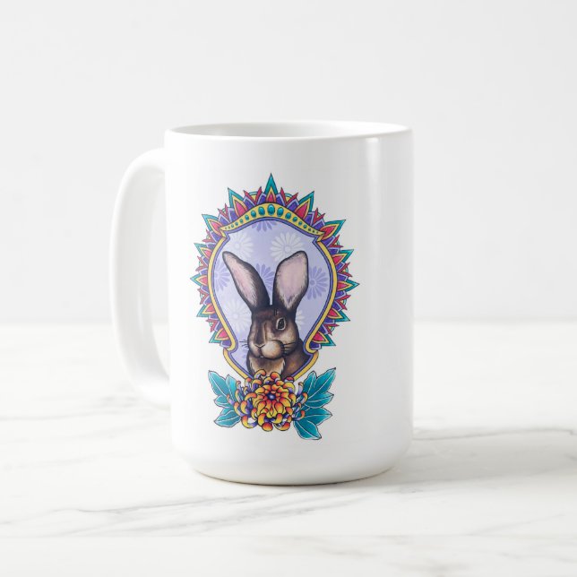 Tasse murale de lapin d'OAS par Claude Förster (Devant gauche)