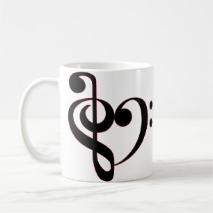 Tasse musicale de clefs