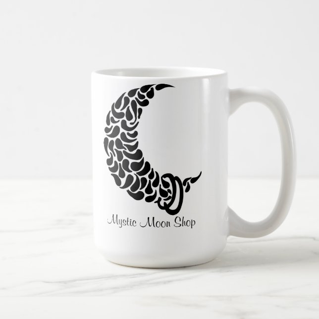 Tasse mystique de logo de magasin de lune (Droite)