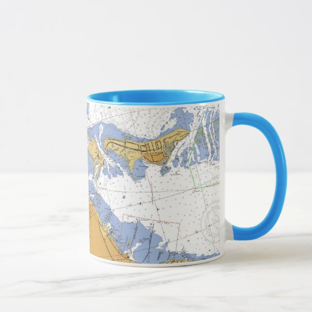 Tasse nautique de diagramme de baie de Miami, la (Droite)