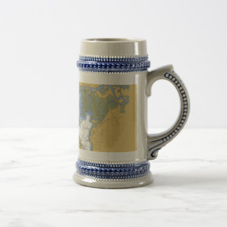 Tasse nautique de diagramme de port de Manistee