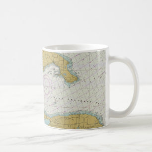 Tasse nautique de diagramme du Michigan de baie