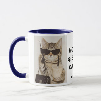 Tasse Navy Photo Meilleur Papa Chat du Monde