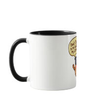 Tasse "Ne me parlez pas" avec haricot de café de d