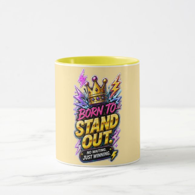 Tasse « Né pour se démarquer » (Centre)