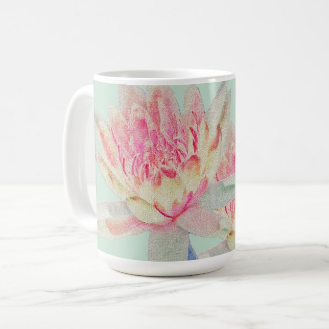 Tasse Nénuphar Rose Pâle (Devant gauche)